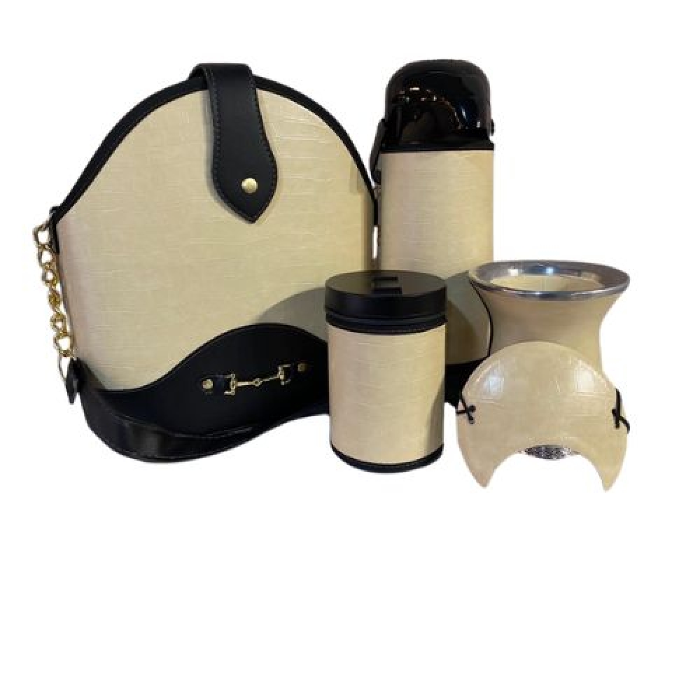 MATEIRA KIT PARIS 1L 5 PEÇAS - croco amarelo (ref4051)