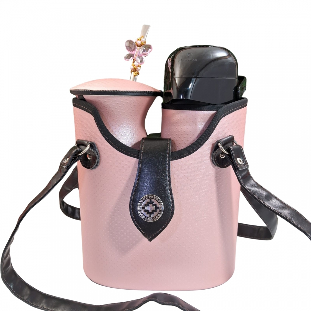 KIT CHIMARRÃO SLIM 1,0L 6 PEÇAS ROSA CLARO - SLIM 6  PEÇAS ROSA