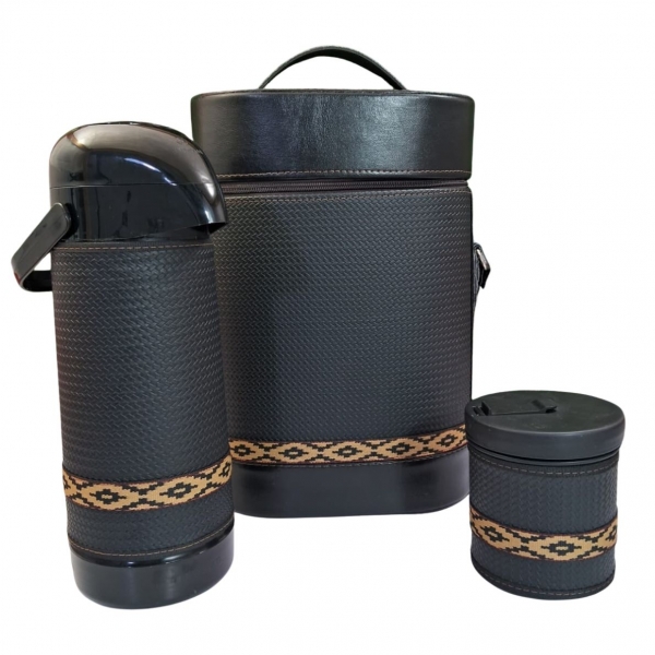 KIT MATEIRA COM ZÍPER 3 PEÇAS - Preto Trisse (4187)