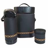 KIT MATEIRA COM ZÍPER 3 PEÇAS - Preto Trisse (4187)