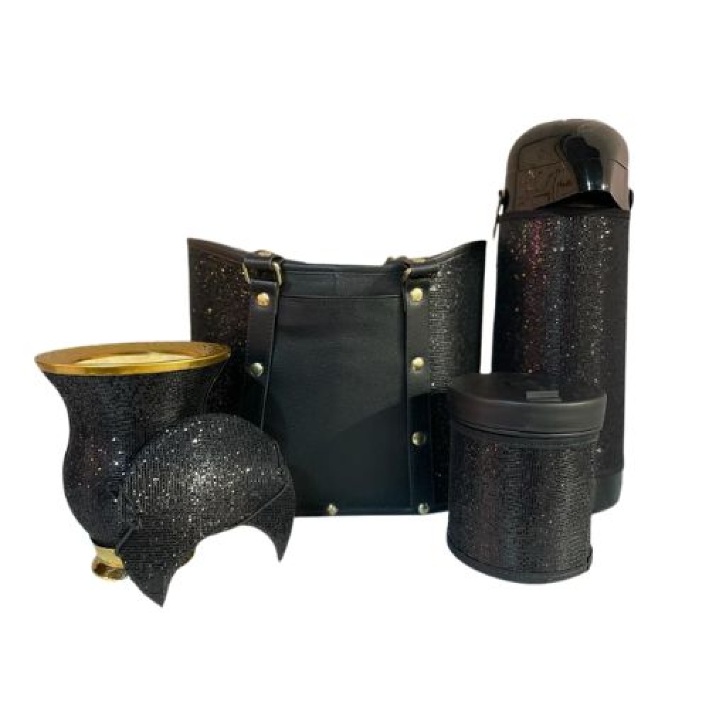KIT MATEIRA SOCIAL - preto/brilho (ref.4010)