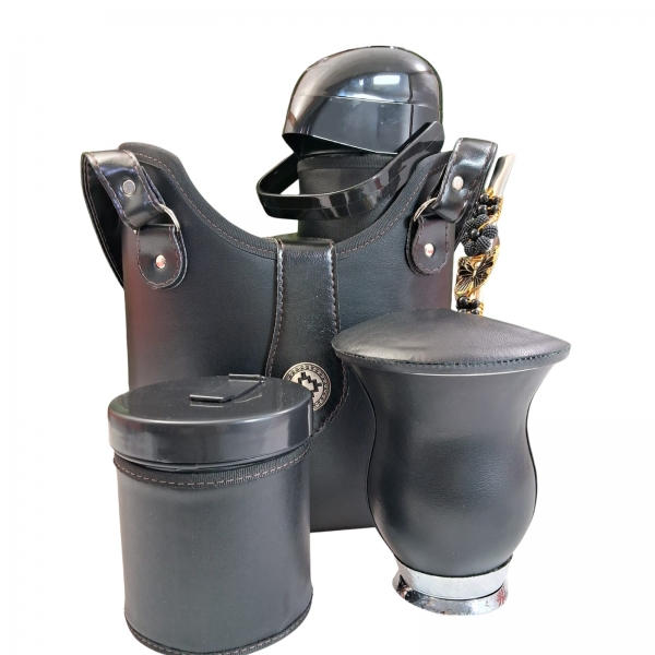 KIT CHIMARRÃO SLIM 1,0L 6 PEÇAS PRETA - SLIM 6  PEÇAS