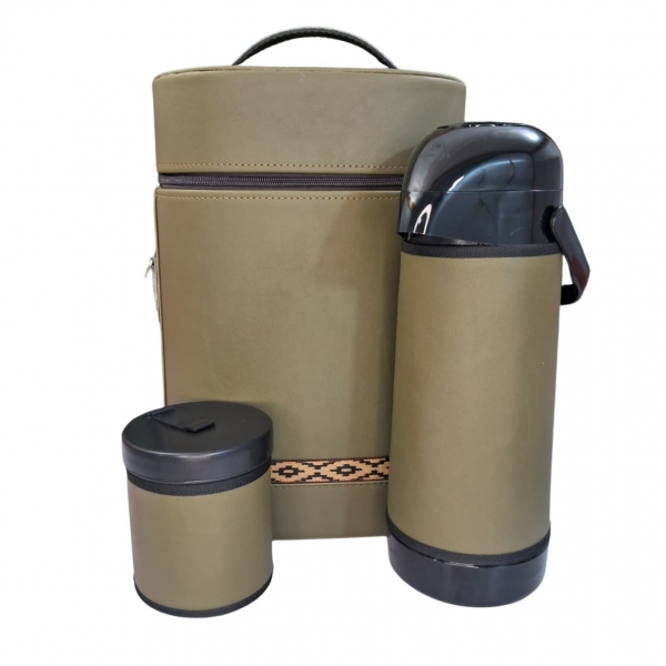 KIT MATEIRA COM ZÍPER 3 PEÇAS VERDE MILITAR - Verde Militar