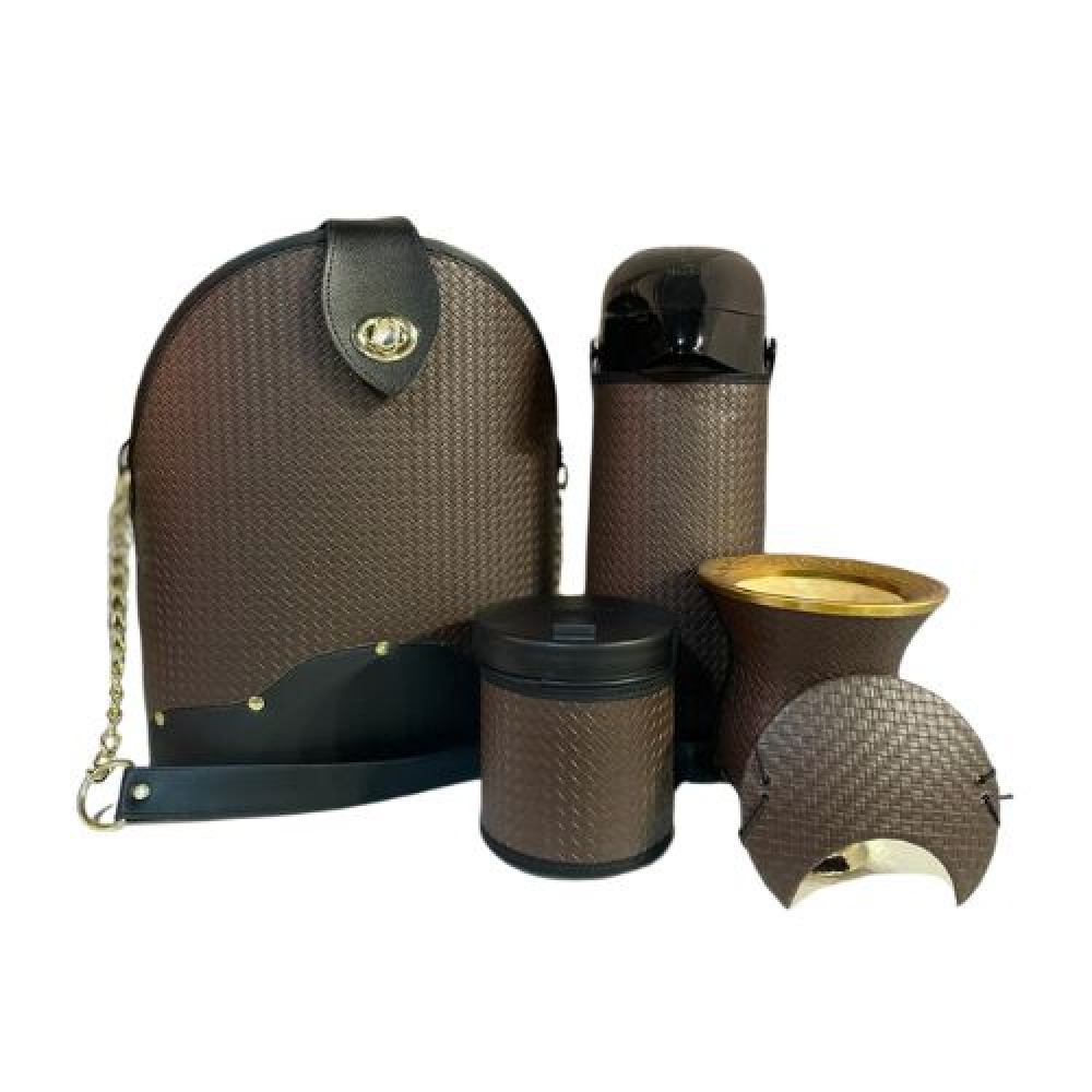 KIT MATEIRA SOFISTICADO - marrom (ref.4015)