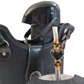 KIT CHIMARRÃO SLIM 1,0L 6 PEÇAS PRETA GLITTER - SLIM 6  PEÇAS