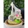 Kit mateira térmica 1l com cuia Imbuia decorada linha Luxo