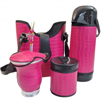 KIT CHIMARRÃO SLIM 1,0L 6 PEÇAS PINK