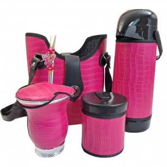 KIT CHIMARRÃO SLIM 1,0L 6 PEÇAS PINK