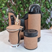 KIT CHIMARRÃO SLIM 1,0L 6 PEÇAS BEGE RÚSTICA - SLIM 6  PEÇAS