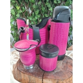 KIT CHIMARRÃO SLIM 1,0L 6 PEÇAS PINK - SLIM 6  PEÇAS