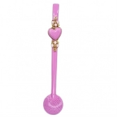 BOMBA DECORADA CORAÇÃO COLORIDA - rosa bebe neon
