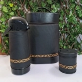 KIT MATEIRA COM ZÍPER 3 PEÇAS - Preto Trisse (4187)