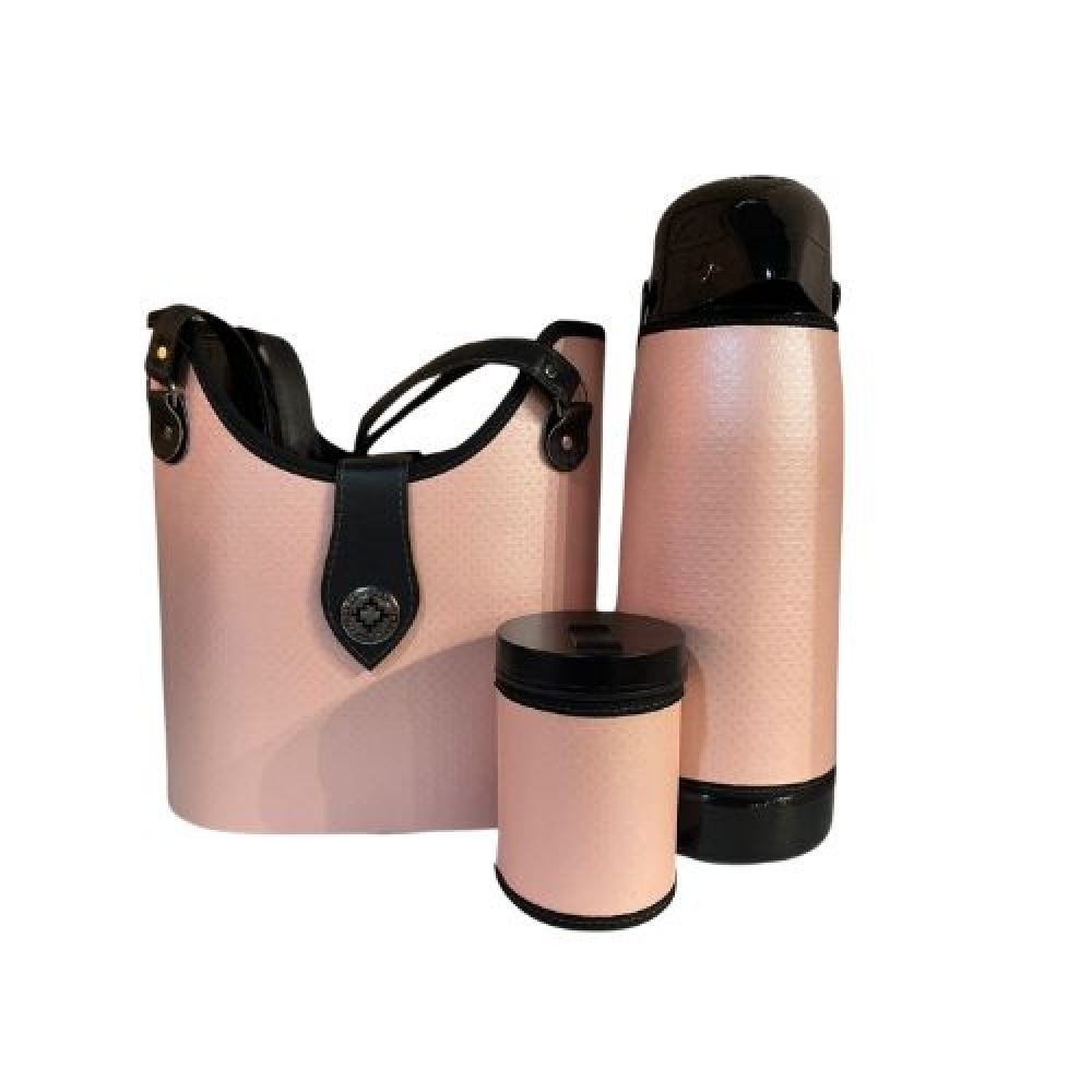 MATEIRA KIT SLIM 1,8L  3 PEÇAS - rosa pontiado (ref4037)